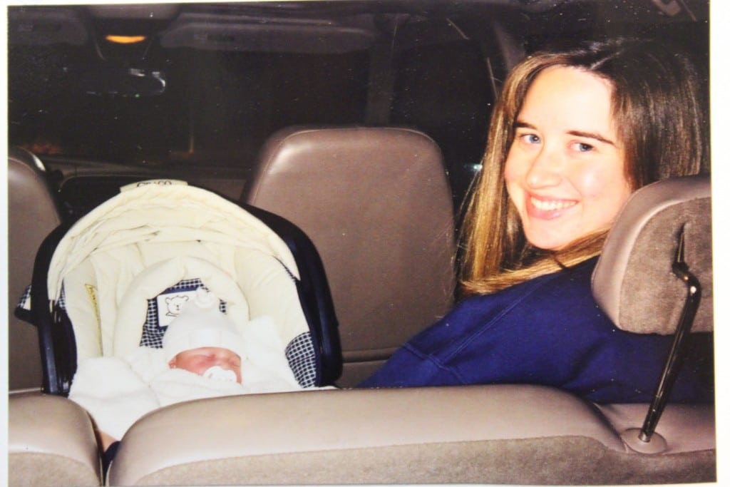 The most terrifying car ride of my life: the first one home from the hospital.